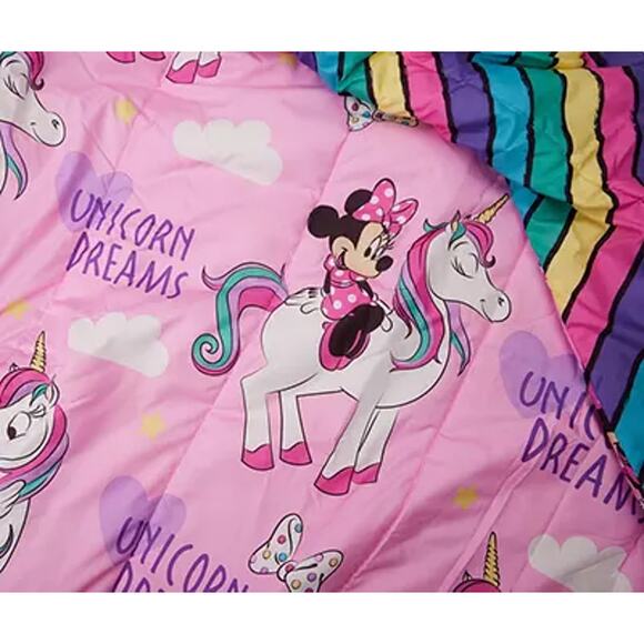 Disney Minnie Mouse Unicorn Dreams Twin Comforter Reversible NWT - Picture 6 of 10